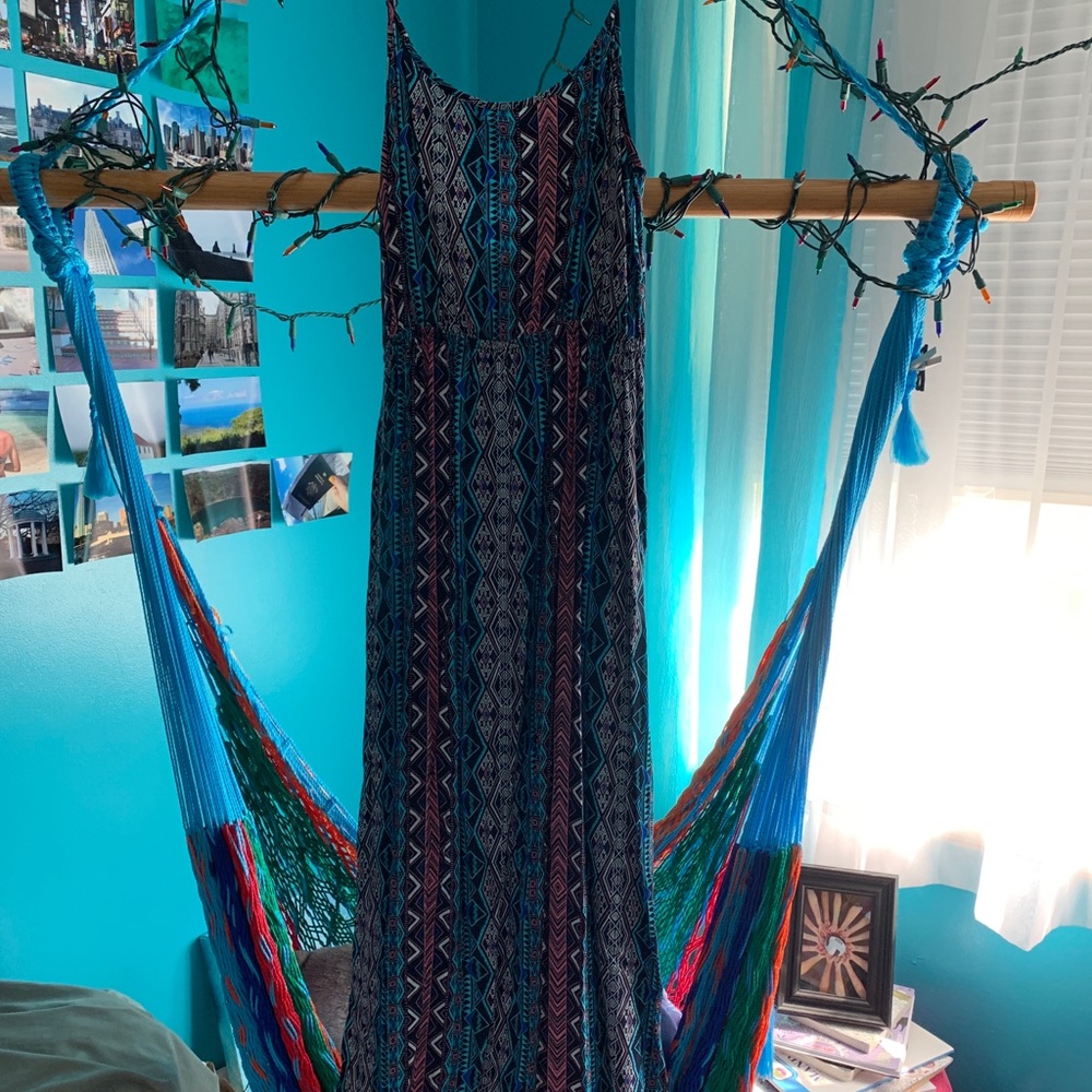 Size Small, Patterned Maxi Dress